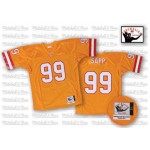 Authentic Mitchell and Ness Men's Warren Sapp Orange Alternate Jersey: 1996 Throwback NFL #99 Tampa Bay Buccaneers
