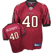 Reebok Tampa Bay Buccaneers #40 Mike Alstott Red Team Color Authentic Throwback NFL Jersey