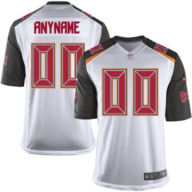 Elite Nike Youth White Road Jersey: NFL Tampa Bay Buccaneers Customized