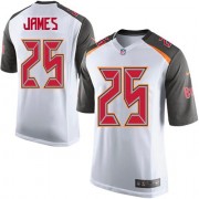 Game Nike Men's Mike James White Road Jersey: NFL #25 Tampa Bay Buccaneers