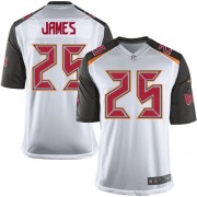 Youth Nike Tampa Bay Buccaneers #25 Mike James Elite White NFL Jersey