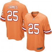 Youth Nike Tampa Bay Buccaneers #25 Mike James Elite Orange Glaze Alternate NFL Jersey