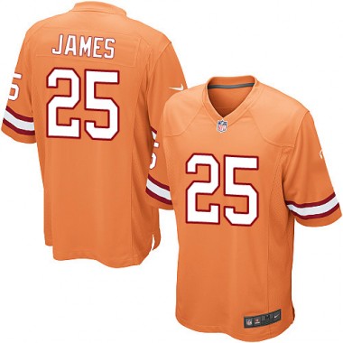 Limited Nike Youth Mike James Orange Alternate Jersey: NFL #25 Tampa Bay Buccaneers
