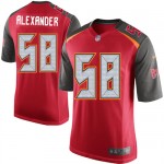 Game Men's Shaquil Barrett Red Home Jersey: Football #58 Tampa Bay Buccaneers