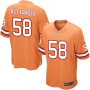 Limited Nike Men's Kwon Alexander Orange Alternate Jersey: NFL #58 Tampa Bay Buccaneers