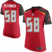 Women's Nike Tampa Bay Buccaneers #58 Kwon Alexander Elite Red Team Color NFL Jersey