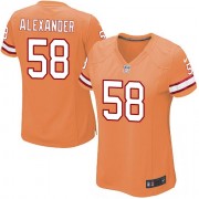 Limited Nike Women's Kwon Alexander Orange Alternate Jersey: NFL #58 Tampa Bay Buccaneers