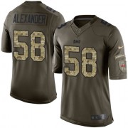 Youth Nike Tampa Bay Buccaneers #58 Kwon Alexander Limited Green Salute to Service NFL Jersey