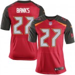 Elite Nike Men's Johnthan Banks Red Home Jersey: NFL #27 Tampa Bay Buccaneers