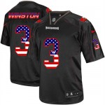 Limited Nike Men's Jameis Winston Black Jersey: NFL #3 Tampa Bay Buccaneers USA Flag Fashion