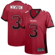 Game Nike Women's Jameis Winston Red Jersey: NFL #3 Tampa Bay Buccaneers Drift Fashion
