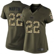 Women's Nike Tampa Bay Buccaneers #22 Doug Martin Limited Green Salute to Service NFL Jersey