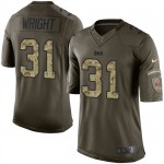 Youth Nike Tampa Bay Buccaneers #31 Major Wright Elite Green Salute to Service NFL Jersey