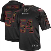 Elite Nike Men's Lavonte David Black Jersey: NFL #54 Tampa Bay Buccaneers Camo Fashion