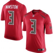 Men's Nike Tampa Bay Buccaneers #3 Jameis Winston Limited Red Rush NFL Jersey
