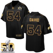 Men's Nike Tampa Bay Buccaneers #54 Lavonte David Elite Black Pro Line Gold Collection NFL Jersey