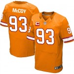 Elite Nike Men's Gerald McCoy Orange Alternate Jersey: NFL #93 Tampa Bay Buccaneers C Patch
