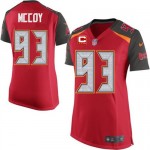 Elite Nike Women's Gerald McCoy Red Home Jersey: NFL #93 Tampa Bay Buccaneers C Patch