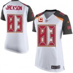 Elite Nike Women's Vincent Jackson White Road Jersey: NFL #83 Tampa Bay Buccaneers C Patch