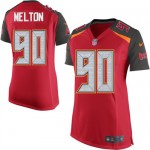 Limited Nike Women's Henry Melton Red Home Jersey: NFL #90 Tampa Bay Buccaneers