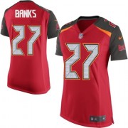 Women's Nike Tampa Bay Buccaneers #27 Johnthan Banks Elite Red Team Color NFL Jersey
