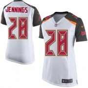 Elite Nike Women's Tim Jennings White Road Jersey: NFL #28 Tampa Bay Buccaneers