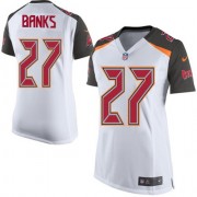 Women's Nike Tampa Bay Buccaneers #27 Johnthan Banks Elite White NFL Jersey