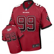 Limited Nike Men's Warren Sapp Red Jersey: NFL #99 Tampa Bay Buccaneers Drift Fashion