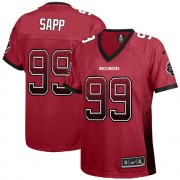 Women's Nike Tampa Bay Buccaneers #99 Warren Sapp Elite Red Drift Fashion NFL Jersey