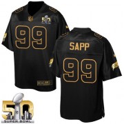 Men's Nike Tampa Bay Buccaneers #99 Warren Sapp Elite Black Pro Line Gold Collection NFL Jersey