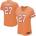 Game Nike Women's Johnthan Banks Orange Alternate Jersey: NFL #27 Tampa Bay Buccaneers