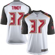 Elite Nike Youth Keith Tandy White Road Jersey: NFL #37 Tampa Bay Buccaneers