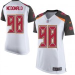 Limited Nike Women's Clinton McDonald White Road Jersey: NFL #98 Tampa Bay Buccaneers