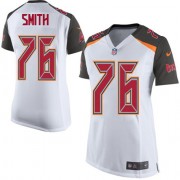 Limited Nike Women's Donovan Smith White Road Jersey: NFL #76 Tampa Bay Buccaneers