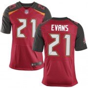 Elite Men's Justin Evans Red Home Jersey: Football #21 Tampa Bay Buccaneers