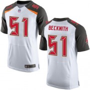 Elite Men's Kendell Beckwith White Road Jersey: Football #51 Tampa Bay Buccaneers
