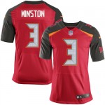 Elite Nike Men's Jameis Winston Red Home Jersey: NFL #3 Tampa Bay Buccaneers