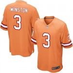 Game Nike Men's Jameis Winston Orange Alternate Jersey: NFL #3 Tampa Bay Buccaneers