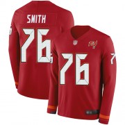 Limited Youth Donovan Smith Red Jersey: Football #76 Tampa Bay Buccaneers Therma Long Sleeve