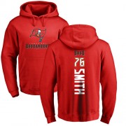 Football Tampa Bay Buccaneers #76 Donovan Smith Red Backer Pullover Hoodie
