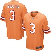 Youth Nike Tampa Bay Buccaneers #3 Jameis Winston Elite Orange Glaze Alternate NFL Jersey