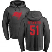 Football Tampa Bay Buccaneers #51 Kendell Beckwith Ash One Color Pullover Hoodie