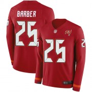 Limited Youth Peyton Barber Red Jersey: Football #25 Tampa Bay Buccaneers Therma Long Sleeve