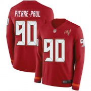 Limited Youth Jason Pierre-Paul Red Jersey: Football #90 Tampa Bay Buccaneers Therma Long Sleeve