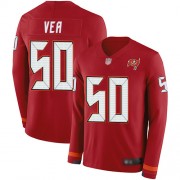 Limited Youth Vita Vea Red Jersey: Football #50 Tampa Bay Buccaneers Therma Long Sleeve