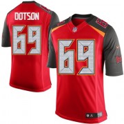 Limited Nike Men's Demar Dotson Red Home Jersey: NFL #69 Tampa Bay Buccaneers