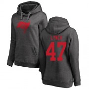 Football Women's Tampa Bay Buccaneers #47 John Lynch Ash One Color Pullover Hoodie