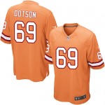 Limited Nike Men's Demar Dotson Orange Alternate Jersey: NFL #69 Tampa Bay Buccaneers