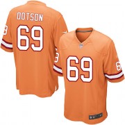 Game Nike Men's Demar Dotson Orange Alternate Jersey: NFL #69 Tampa Bay Buccaneers