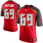 Limited Nike Youth Demar Dotson Red Home Jersey: NFL #69 Tampa Bay Buccaneers